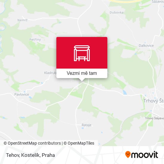 Tehov, Kostelík mapa