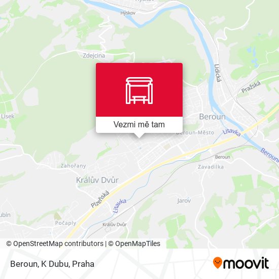 Beroun, K Dubu mapa