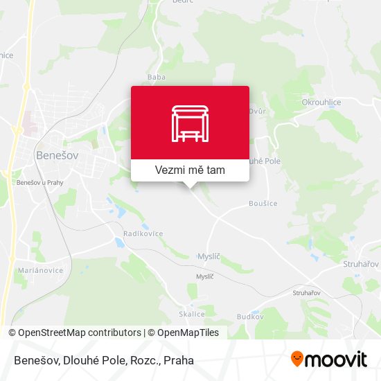 Benešov, Dlouhé Pole, Rozc. mapa