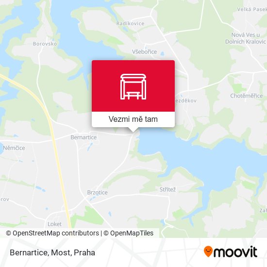 Bernartice, Most mapa