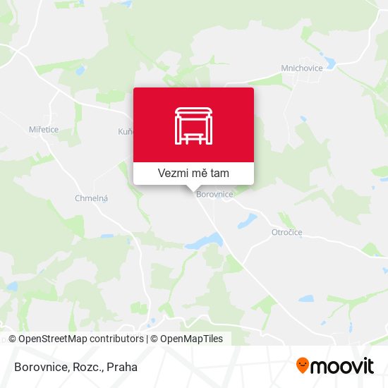 Borovnice, Rozc. mapa