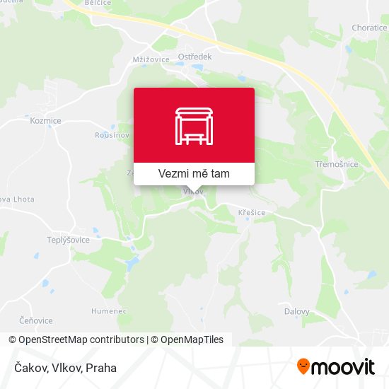 Čakov, Vlkov mapa