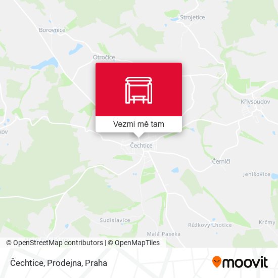 Čechtice, Prodejna mapa