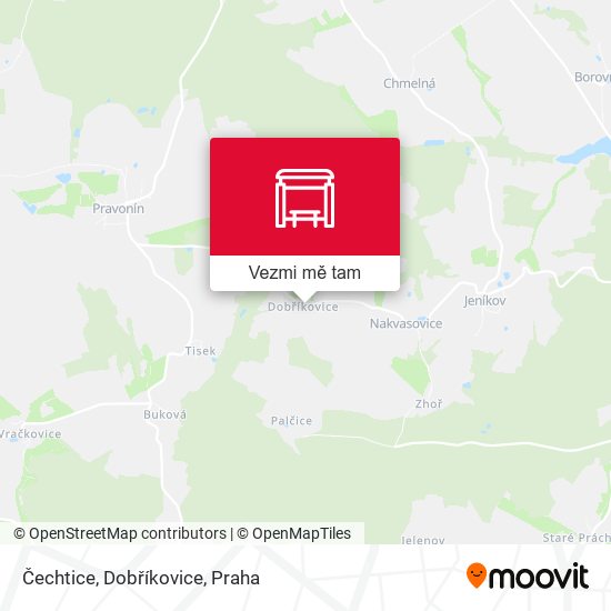 Čechtice, Dobříkovice mapa