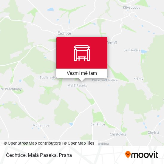Čechtice, Malá Paseka mapa