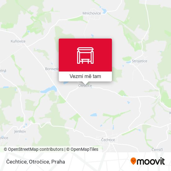 Čechtice, Otročice mapa
