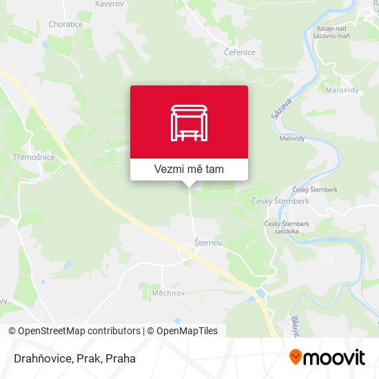 Drahňovice, Prak mapa