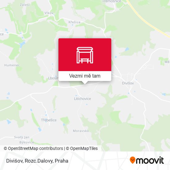 Divišov, Rozc.Dalovy mapa