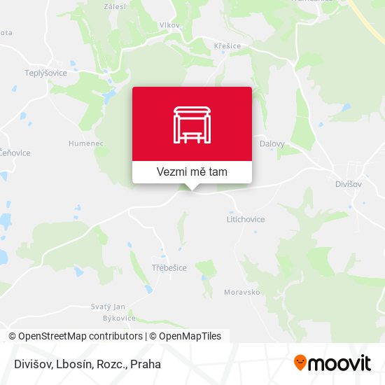 Divišov, Lbosín, Rozc. mapa