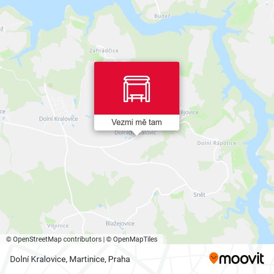 Dolní Kralovice, Martinice mapa