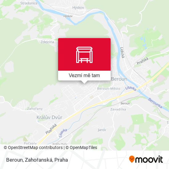 Beroun, Zahořanská mapa