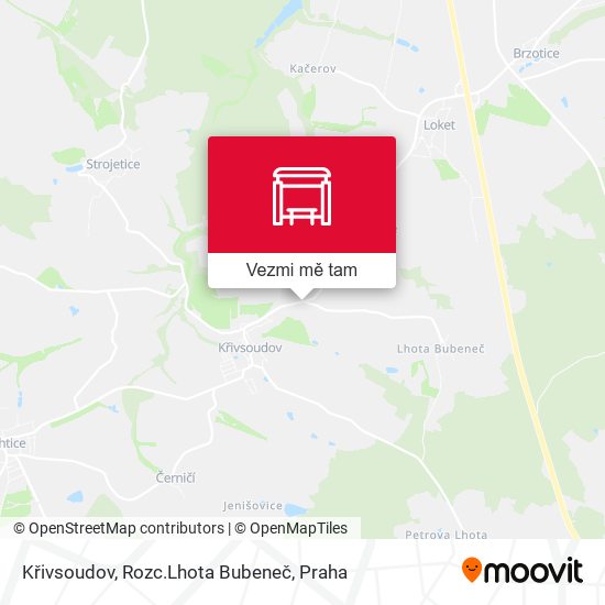 Křivsoudov, Rozc.Lhota Bubeneč mapa