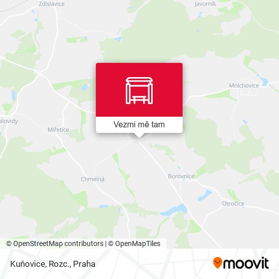 Kuňovice, Rozc. mapa