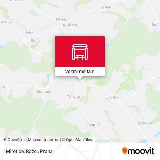 Miřetice, Rozc. mapa