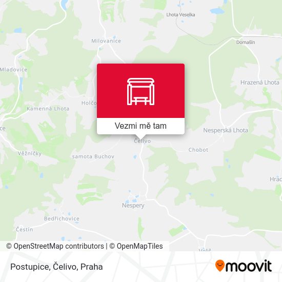 Postupice, Čelivo mapa