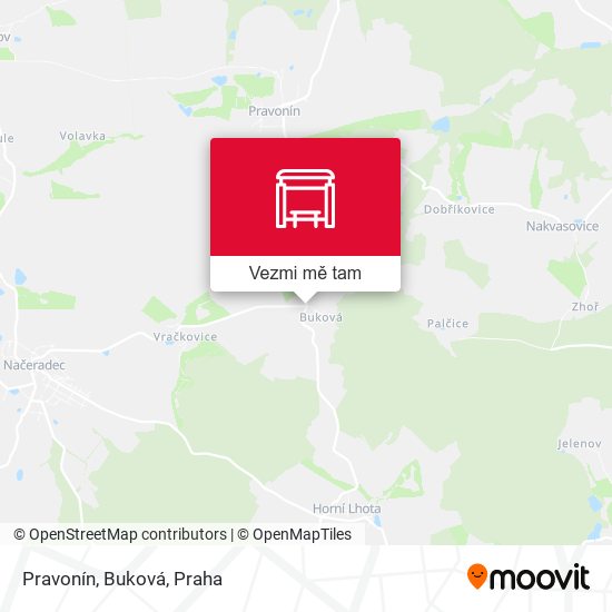 Pravonín, Buková mapa