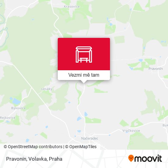 Pravonín, Volavka mapa