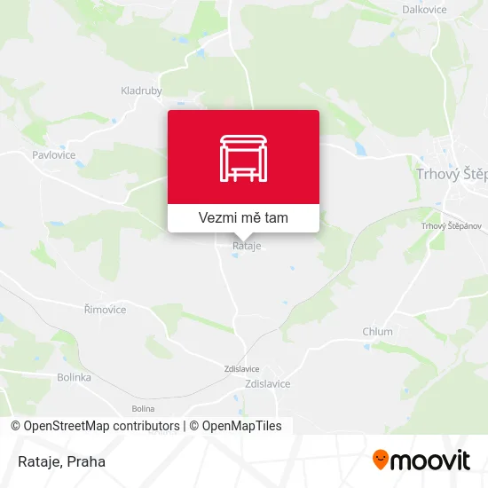 Rataje mapa