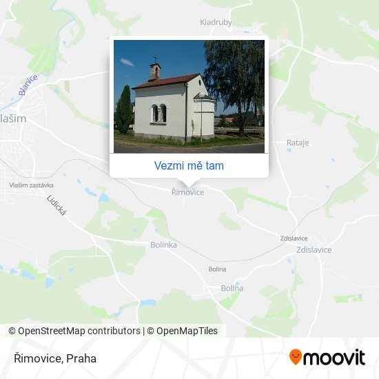 Řimovice mapa