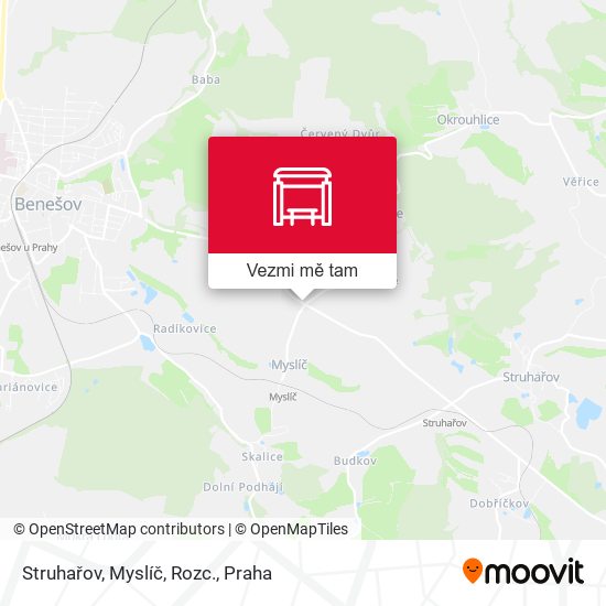 Struhařov, Myslíč, Rozc. mapa