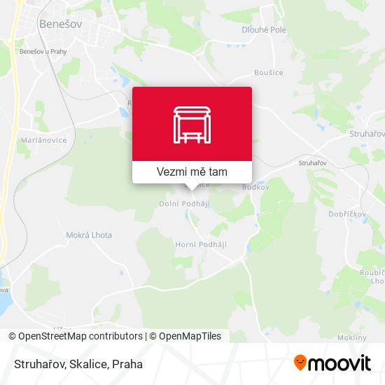 Struhařov, Skalice mapa