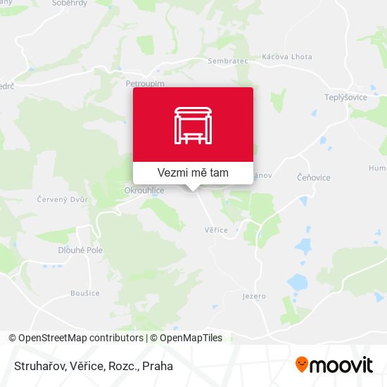 Struhařov, Věřice, Rozc. mapa