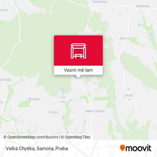 Velká Chyška, Samota mapa