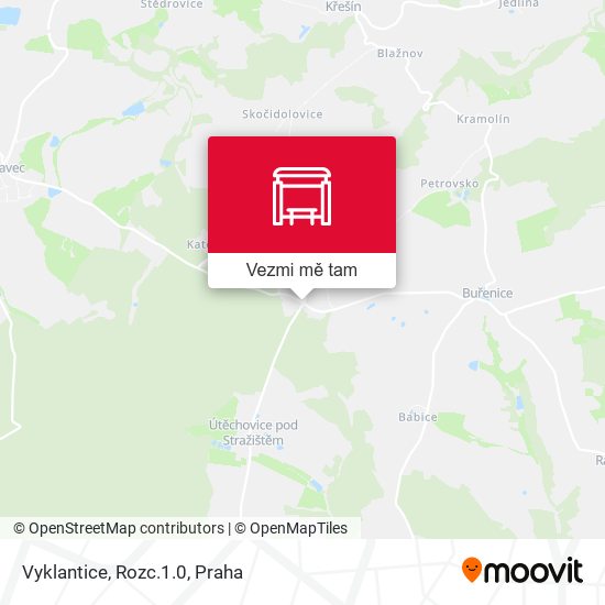 Vyklantice, Rozc.1.0 mapa