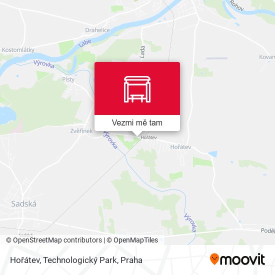 Hořátev, Technologický Park mapa