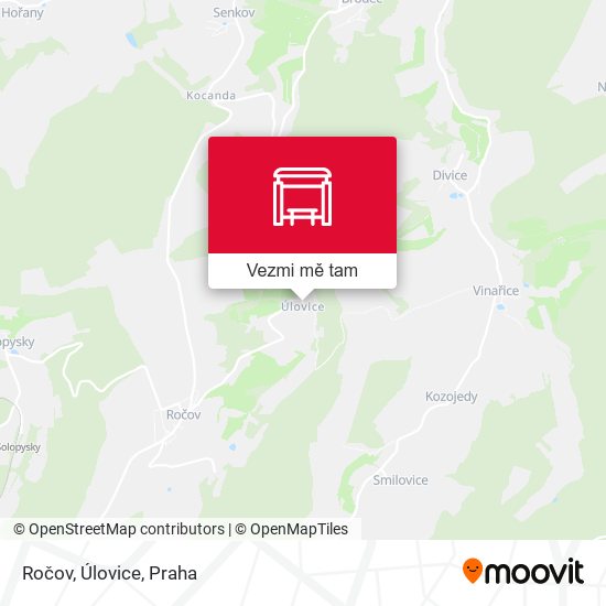 Ročov, Úlovice mapa