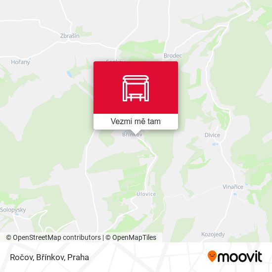 Ročov, Břínkov mapa