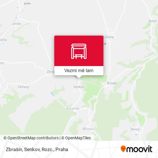 Zbrašín, Senkov, Rozc. mapa