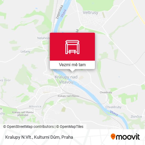 Kralupy N.Vlt., Kulturní Dům mapa