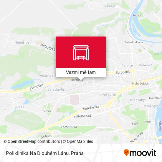 Poliklinika Na Dlouhém Lánu mapa