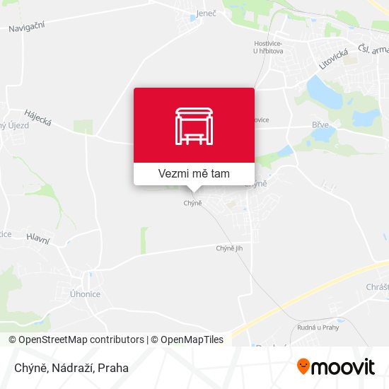 Chýně, Nádraží mapa