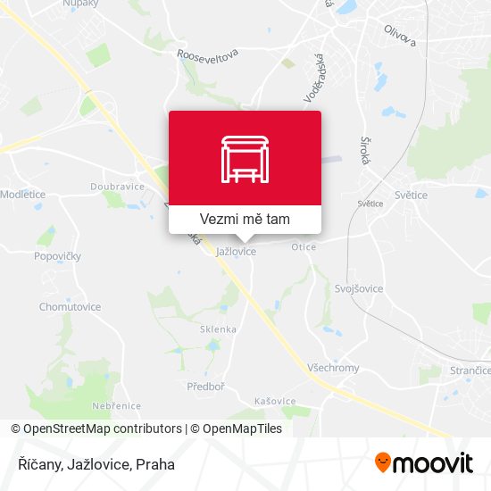 Říčany, Jažlovice mapa