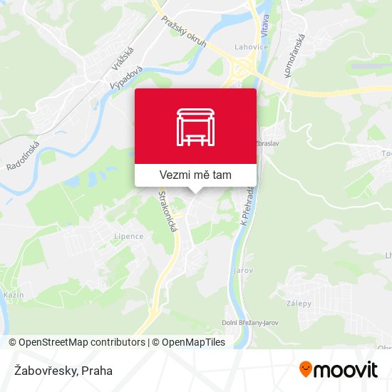 Žabovřesky mapa