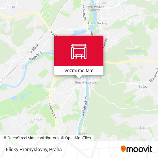 Elišky Přemyslovny mapa