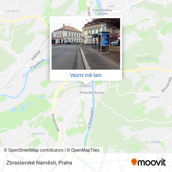 Zbraslavské Náměstí mapa