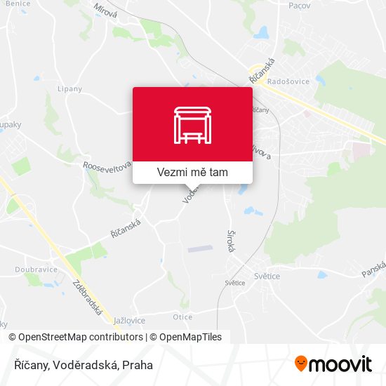 Říčany, Voděradská mapa