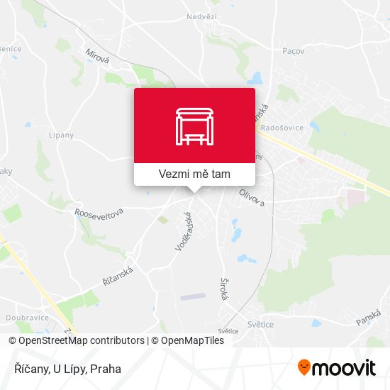 Říčany, U Lípy mapa