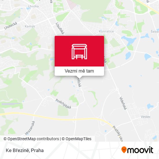 Ke Březině mapa