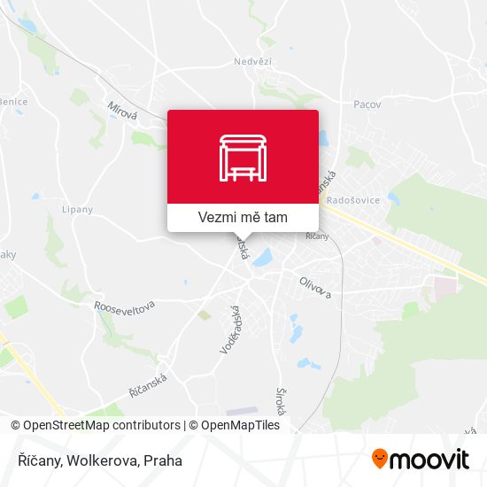 Říčany, Wolkerova mapa