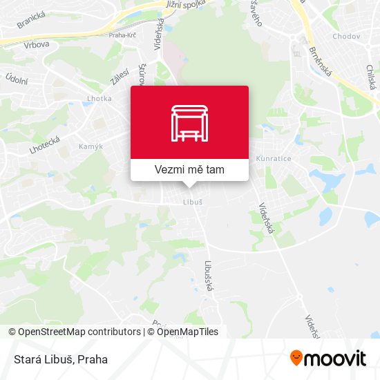 Stará Libuš mapa