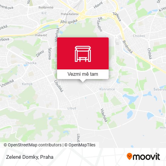 Zelené Domky mapa