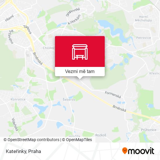 Kateřinky mapa