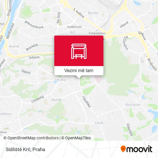 Sídliště Krč mapa