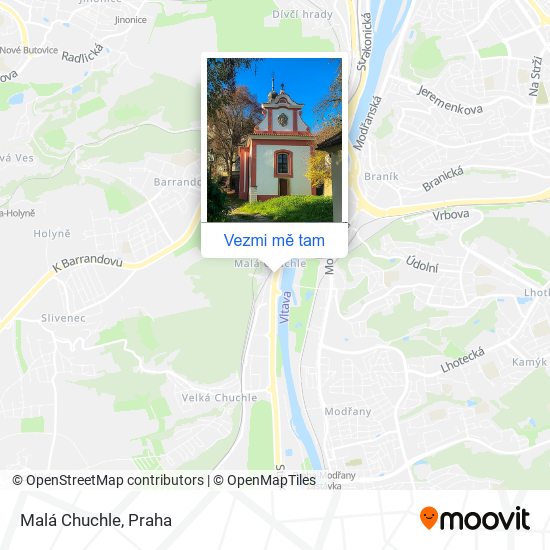 Malá Chuchle mapa