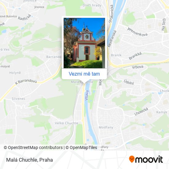 Malá Chuchle mapa