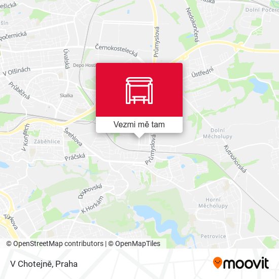 V Chotejně mapa